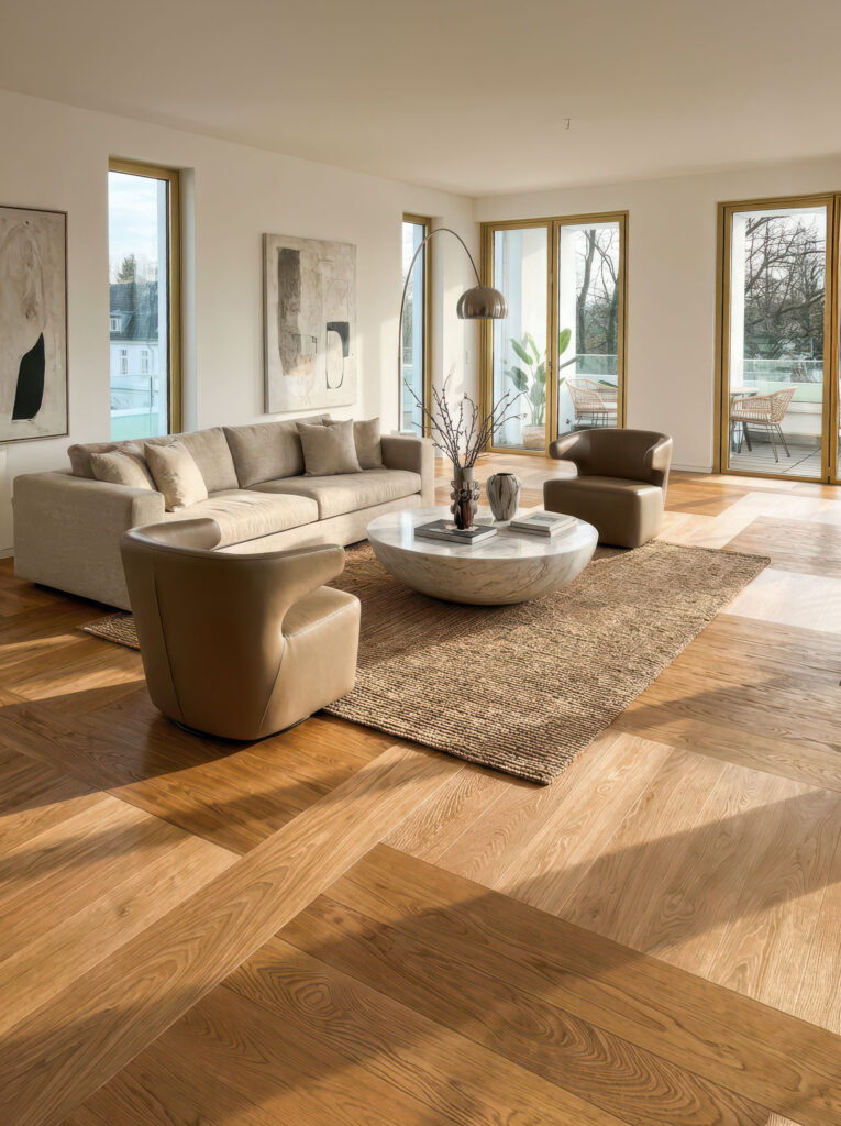 Flechtboden Gold