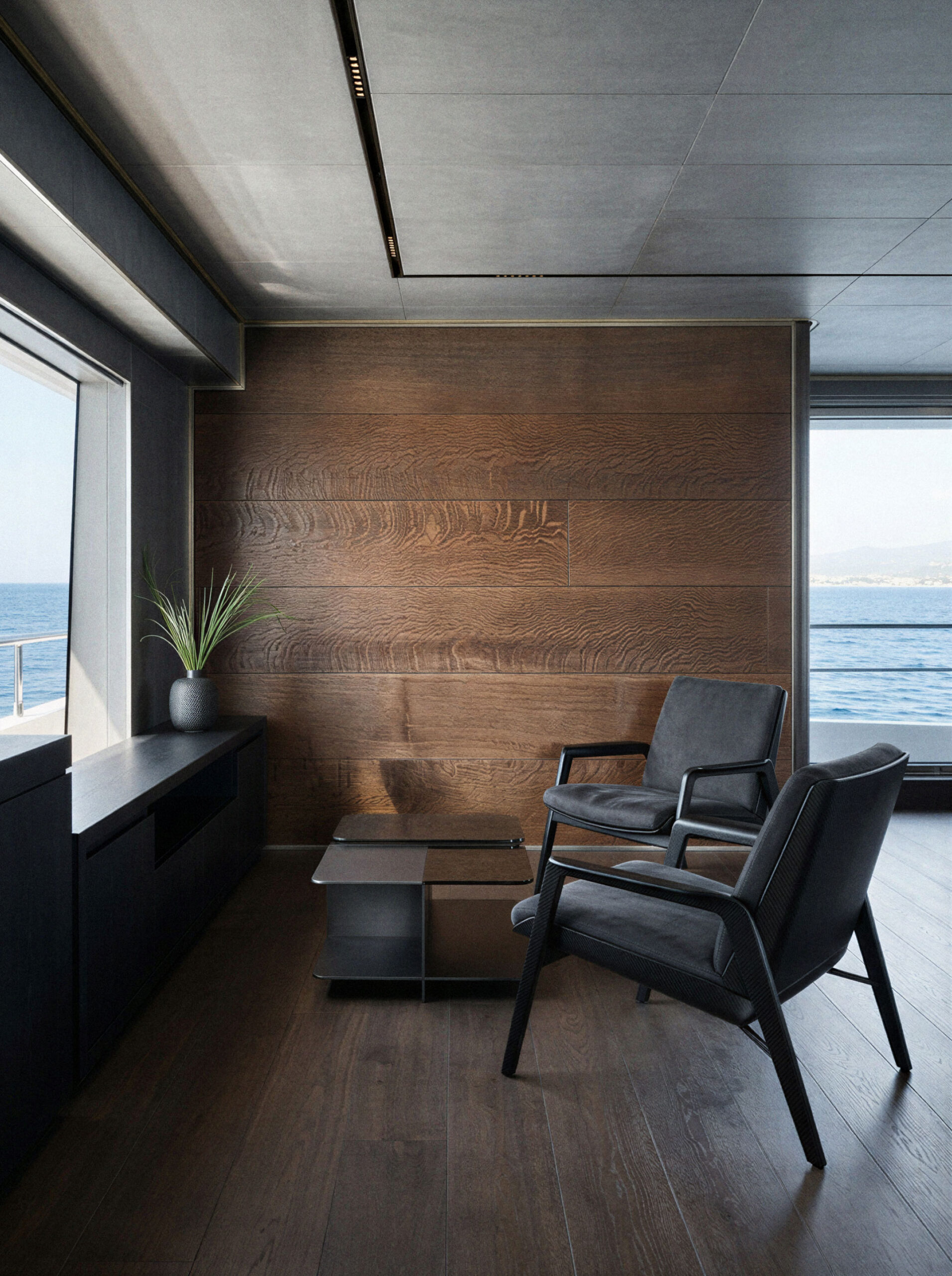 Wood. Designed for |:dlife at sea.